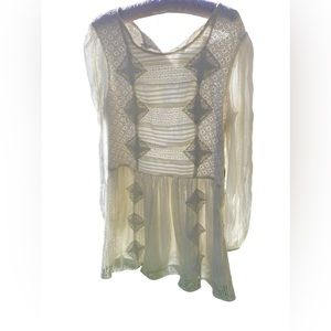 Free People Cream Dress, Medium, EUC.